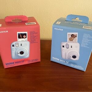 Fujifilm Instax Mini 12 Instant Camera - Pastel Blue and Clay White